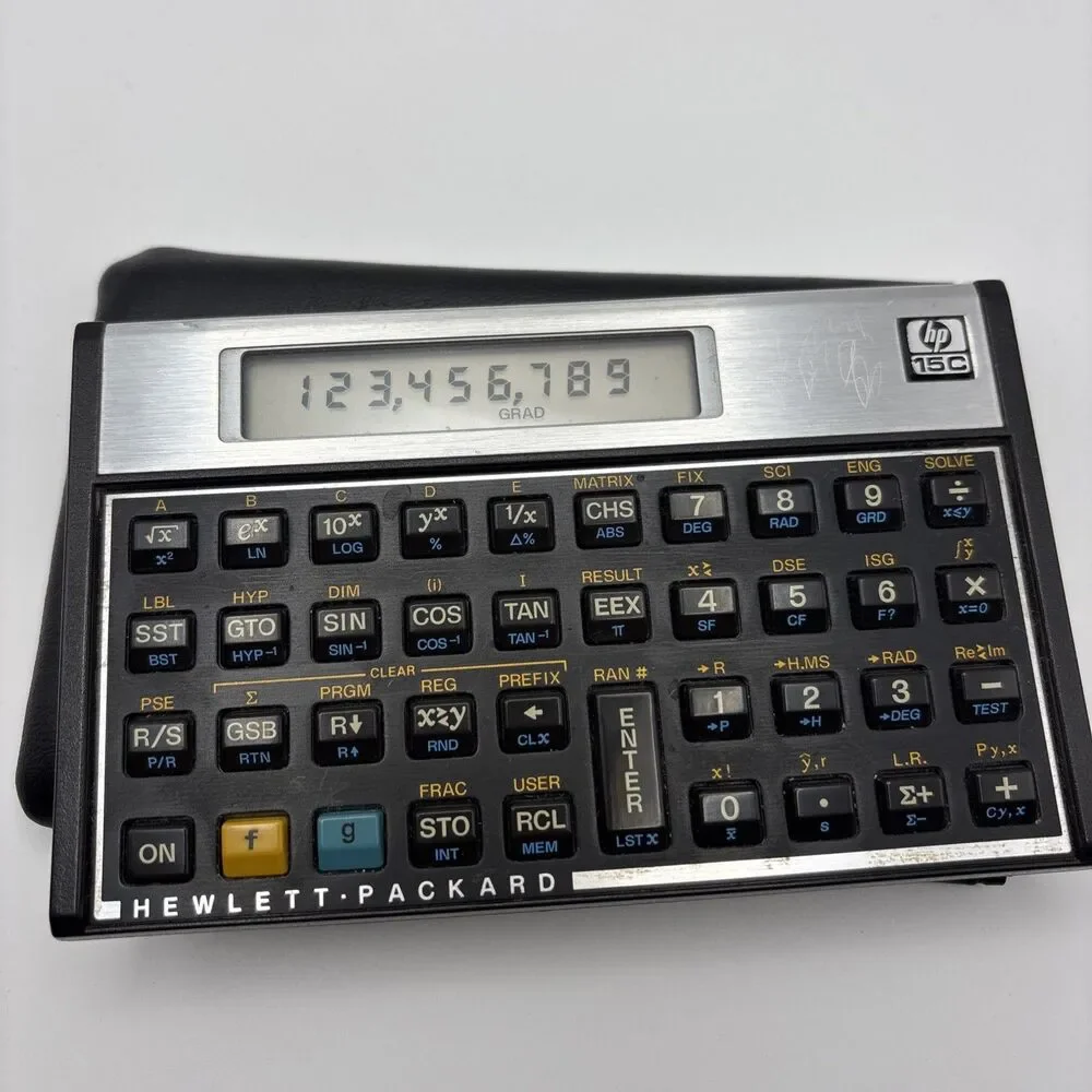 Hewlett-Packard HP 15C Programmable Scientific Calc & Pouch Tested & Working